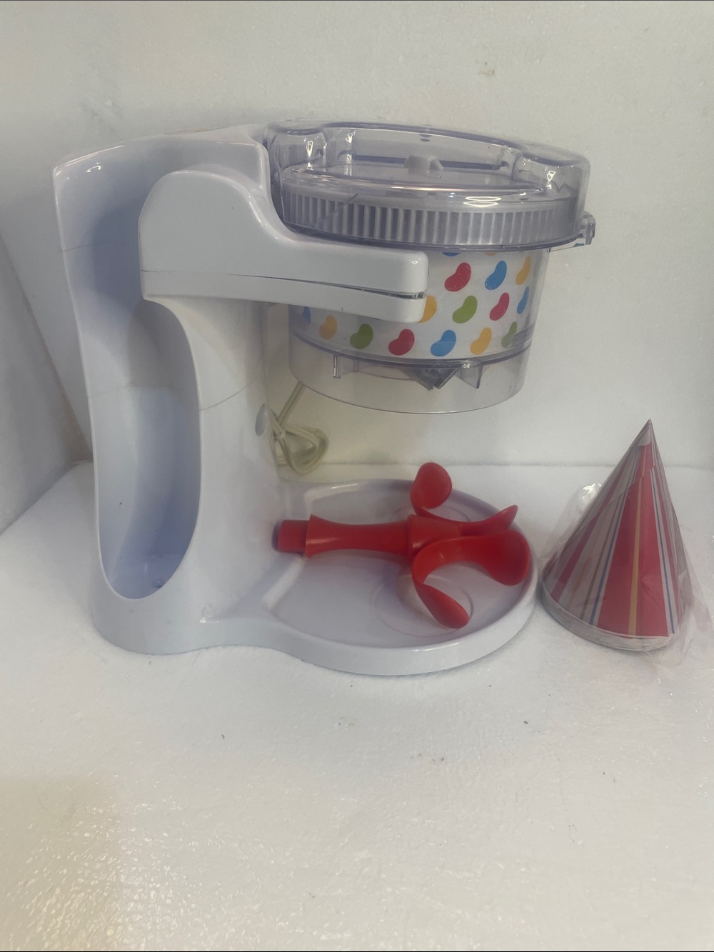 Jelly Belly electric dual ice shaver snowcone maker summer